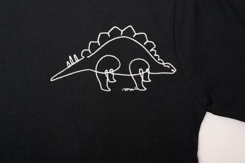 LINE ART KIDS T-SHIRT(Stegosaurus)