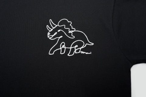 LINE ART KIDS T-SHIRT(Triceratops)